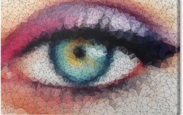 cuadros-en-lienzo-bellos-ojos-en-el-fondo-abstracto-geometrico-estilo-tineron