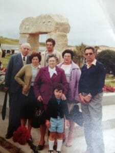 familia Cortezón en el Memorial por los fusilados de la Libertad, Ciriego, Santander
